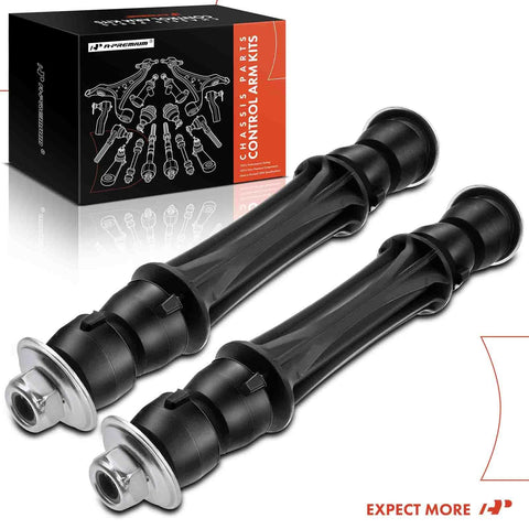Front Sway Bar Link Stabilizer For Chevy Avalanche Silverado Suburban Tahoe And Cadillac Escalade SUVs Durable Suspension Upgrade With Easy Install Replaces Worn Links For A Smoother Ride And Reduced Body Roll. pair with box