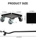Heavy Duty Furniture Movers With Wheels And Lifter Set dimensions showing 5.4 inch caster dolly with 360-degree rotation for easy moving.