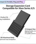 M.2 NVMe Expansion Card For Xbox Series X And S 1TB PCIe 4.0 2230 Solid State Storage Drive in matte black with ventilation.