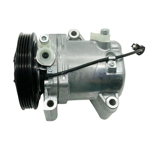 Mercedes Benz Smart Fortwo 451 1.0L Air Conditioning Compressor Pump With SS96 Pulley PV4 Direct Fit Replacement For 1322300011 A1322300011 on white background