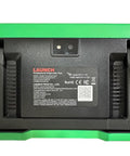 Heavy Duty OBD2 Scan Tool For Electric Vehicles And New Energy Cars Bidirectional Diagnostic Kit bottom view with green casing.