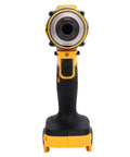 Front view of Heavy Duty Cordless Drill Boasting Brushless Motor And Rock Solid One Hundred Newton Meter Torque Reliable Impact Driver.