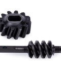 Hardened Steel Helical Axle Gear Set 12T for 1/30 RC Crawler with CNC Machined Worm and Spur Gears, smooth meshing detail