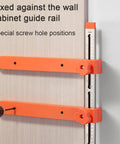 Heavy Duty Pro Grade Shop Ready Drawer Slide Jig With Toggle Clamp For Easy And Precise Cabinet Drawer Installation And Quick Alignment Save Time For DIYers And Carpenters Sturdy Metal Guide Rail Clamp For Woodworking mounted on guide rail