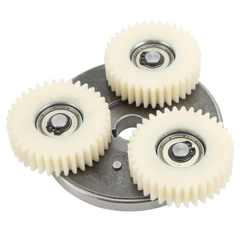 Heavy Duty Electric Motor Gear Clutch Kit With 36T Nylon Gear Planetary System for 500W to 750W motor showing three nylon gears