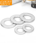 20 Pieces 304 Stainless Steel Flat Washers for Bolts 18 8 Rust Resistant Hardware Set