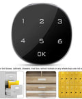 Digital Electronic Coded Lock With Touch Screen Password For Cabinets Desks Mailboxes File Drawers Saunas And School Lockers front view