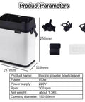 Slick Pro Level Electric Portafilter Cleaning Machine And Knock Box Station Three Hundred Rpm Grounds Dump Cycle with dimensions and components.