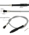Kickass Flexible Shaft Drill Chuck Handle Compatible With Rotary Grinders And Mini Power Tools, flexible gray shaft, ergonomic design