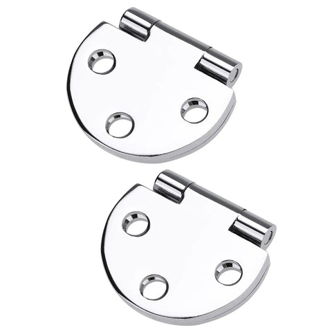 Shiny metal hinges resembling 40mm bureau desk hinges copper 180 degree set 2 pack premium folding tabletop hinges flexible for sewing machine tables.