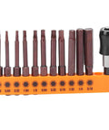Durable 23 Piece Screwdriver Bit Set Made From Tough S2 Steel With Hex Heads And Double Ends For Electric Drills Plus Manual Tools To Get Any Hardware Job Done Fast Without Stripping Screws Or Wearing Out Your Gear. 1/16 to 5/16 hex bits on holder