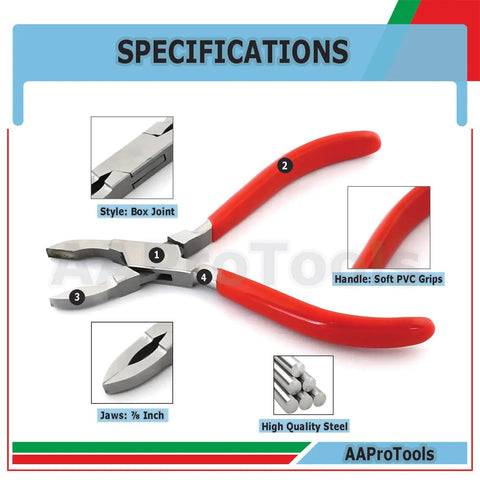 Set Of 2 Ring Opening And Ring Closing Pliers For Body Piercing Captive Bead Tools Stainless Steel With Red Dip Finish