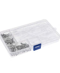 Ultimate 300 Piece Spade Connector Wire Crimp Terminal Assortment Kit With Insulating Sleeves In Sizes 2.8mm 4.8mm And 6.3mm For All Your Diy Electrical Projects clear plastic organizer box with metal terminals