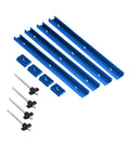 Dope T Track Slider Kit For Woodworking Jigs And Fixtures High Strength Wear Resistant Multipurpose With Predrilled Mounting Holes Blue