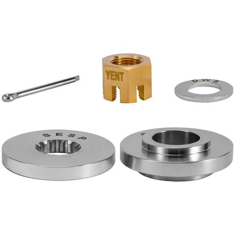 Pro Grade Boat Outboard Propeller Hub Kit For Suzuki 150 To 300 HP 15 Spline Tooth Polished Finish components displayed
