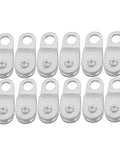 12 Pack Beefed Up Bearing Pulley Block Wheels For 6mm Wire Rope Load Lifting Cable Guide Pulley, 66x28x20mm aluminum