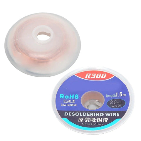 Copper Desoldering Wick Half Meter For Electronics Fast Heat Conduction High Absorption No Fuss Easy Cleanup For PCBs