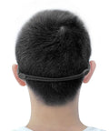 Person wearing Three Pack Adjustable Eyewear Strap For Sports And Active Lifestyles Stay Put Non Slip Eyewear Retainer in black.