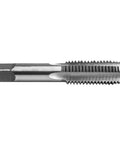 Side view of 5/8-11 National Fine Plug Tap For Metalworking Projects In High Carbon Steel, Precise Threading And 75 Percent Engagement.