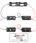 Basic Electricity Discovery Circuit Kit with D battery holders, bulb holders, wires, switches, and mini screwdriver set.