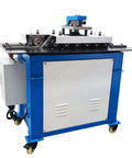 Front view of Electric Sheet Metal Seamer Pro Grade Multi Functional Seam Lock Forming Machine with 7 shape options.