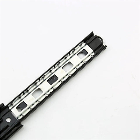 Heavy Duty Steel Ball Bearing Silent Drawer Slide Rail Set For Cabinets And Wardrobes, 10 inch, black