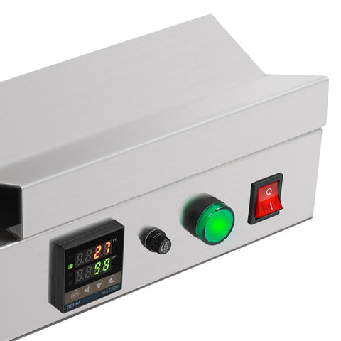 Plug And Play Electric Pvc Bottle Cap Heat Shrinker 110V Tabletop Sealer with control panel and stainless steel housing.