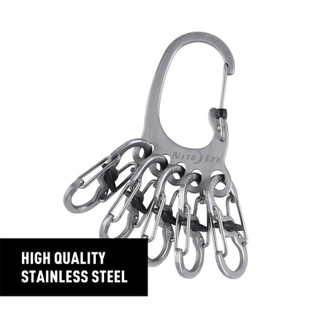 Bigfoot Locker Key Rack With Five Locking S Biners And Stainless Steel Carabiner Chain For Secure Key Organization