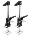 Heavy Duty 2 Piece Furniture Lifter Jack Tools Clear Adjustment Markings For Hassle Free Door Cabinet And Sofa Moving, shown from front.