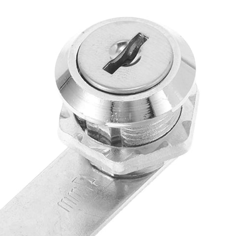 Heavy Duty Cam Lock For Cabinets And Toolboxes With Keys, Rustproof Iron And Plastic Construction, Keyed Push Button Latch