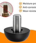 8 Pack M8 Thread Adjustable Leveling Feet Kit For Outdoor Furniture, stainless steel 8mm with rust-resistant features.