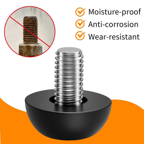 8 Pack M8 Thread Adjustable Leveling Feet Kit For Outdoor Furniture, stainless steel 8mm with rust-resistant features.