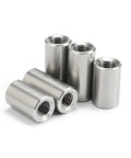 Solid 304 Stainless Steel Internal Thread Dowel Pin Set With Assorted Size Mix M2.5 To M8 showing five cylindrical dowel pins.