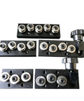 Built In Double Axis Linear Motion Guide SGR10N SGB10 With Two Color Roller Bearing Slide Rail Slider Silver Finish One Piece For Precision CNC Machines Robotic Equipment And Smooth X Y Travel, black roller guide blocks