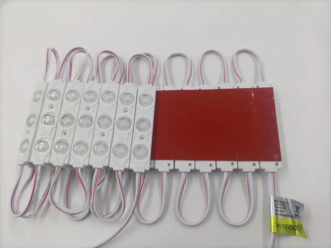 Daylight White 12V DC 0.72W 2835 SMD LED Module Backlight For Letter Signs Waterproof With Sticky Adhesive Back 20 Modules Per String