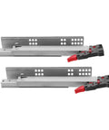 10 Inch Concealed Drawer Slides Full Extension Soft Close Runners With Rear Mounting Brackets Heavy Duty Cold Rolled Steel