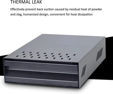 Real Deal Stainless Steel Knock Box For Espresso Machines Heavy Duty Grounds Container Anti Slip Base No Sweat Cleanup with ventilation holes.