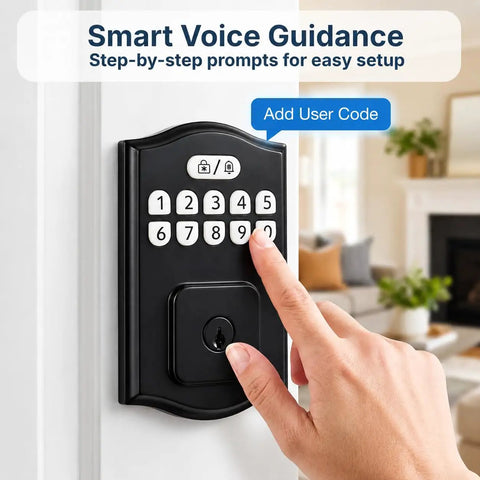 Hassle Free Smart Deadbolt Keyless Entry Lock With Digital Keypad Auto Lock Feature Two Hundred Unique Access Codes Four Spare Keys Super Easy Diy Front Door Installation Top Notch Home Security