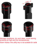 All In One 4 Way Utility Key For Water Gas Electric Meters And Medicine Cabinets Heavy Duty Zinc Alloy Tool detailed views