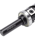 Close-up of Aolidsive Flush Trimming Router Bit With Reversible Carbide Insert and Precision Bearing for zero deviation cuts.