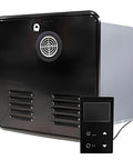 Road Test Proven 12V Electric Water Heater For Camper With Smart Digital Temp Control, black exterior and digital display included.