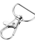 Legit Heavy Duty Swivel Hook Clasps 40 Piece Kit 1 Inch D Ring Connectors for Lanyards Bags and Craft Projects Solid metal build swivel hook
