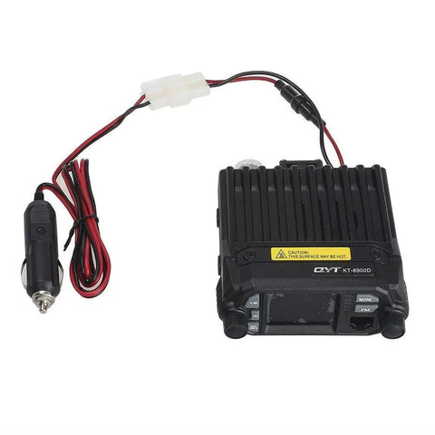KT-8900D Dual Band Quad Standby Ham Radio Rig 25W VHF UHF with power cable and cooling fan, front view