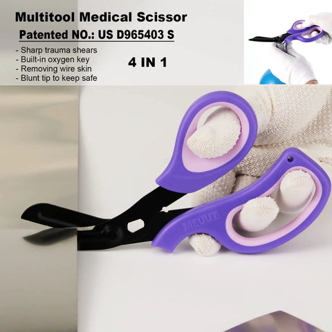 Ambidextrous Trauma Shears 2 Pack Pro Grade Medical Scissors For Nurses And EMTs 7.8 Inch 440 stainless steel