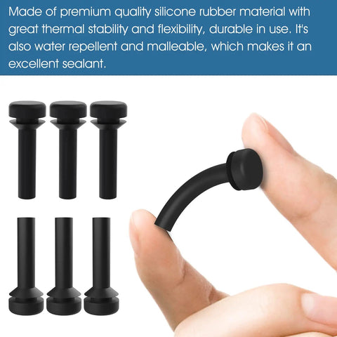 Flexible rubber foot, Gas Stove Grate Bumpers Rubber Feet Replacement For Cooktop Burners, Durable Stovetop Foot Protectors shown.