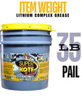 Heavy Duty All Purpose Lithium Complex Grease NLGI 2 EP High Temp White 35 Lb Pail For Automotive Construction And Industrial Gear Wheel Bearings Axles And Ball Joints