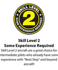Skill Level 2 badge, some experience required for Eratix 3D Flat Foamy 860mm Ready To Fly RC Airplane With Brushless Motor Spektrum Avian Smart ESC