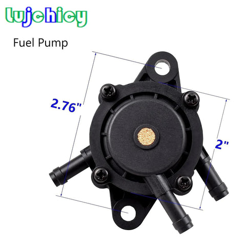 Top view of Fuel Pump For Briggs Stratton Honda Kohler Yamaha Small Engine Lawn Mower Tractor With Vacuum Hose And Fuel Filter
