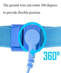Antistatic ESD Wrist Strap Adjustable Band 6 Pack Ground Yourself While You Work On Sensitive Electronics 360-degree ground wire