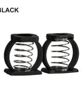 BLACK Heavy Duty Girftong Hinge Clamp Spring C Buckle For Brompton Folding Bike Stainless Steel Frame Upgrade Kit Secure Fit Easy Install Black Replacement Parts That Slaps, pair view